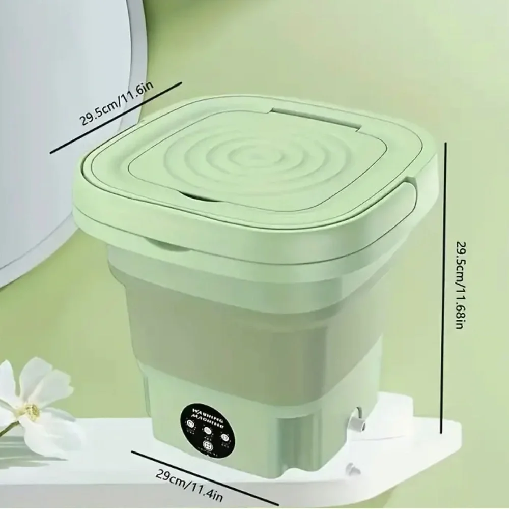 Collapsible portable mini washing machine